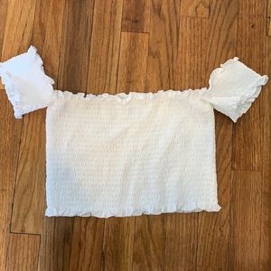 Off shoulder crop top